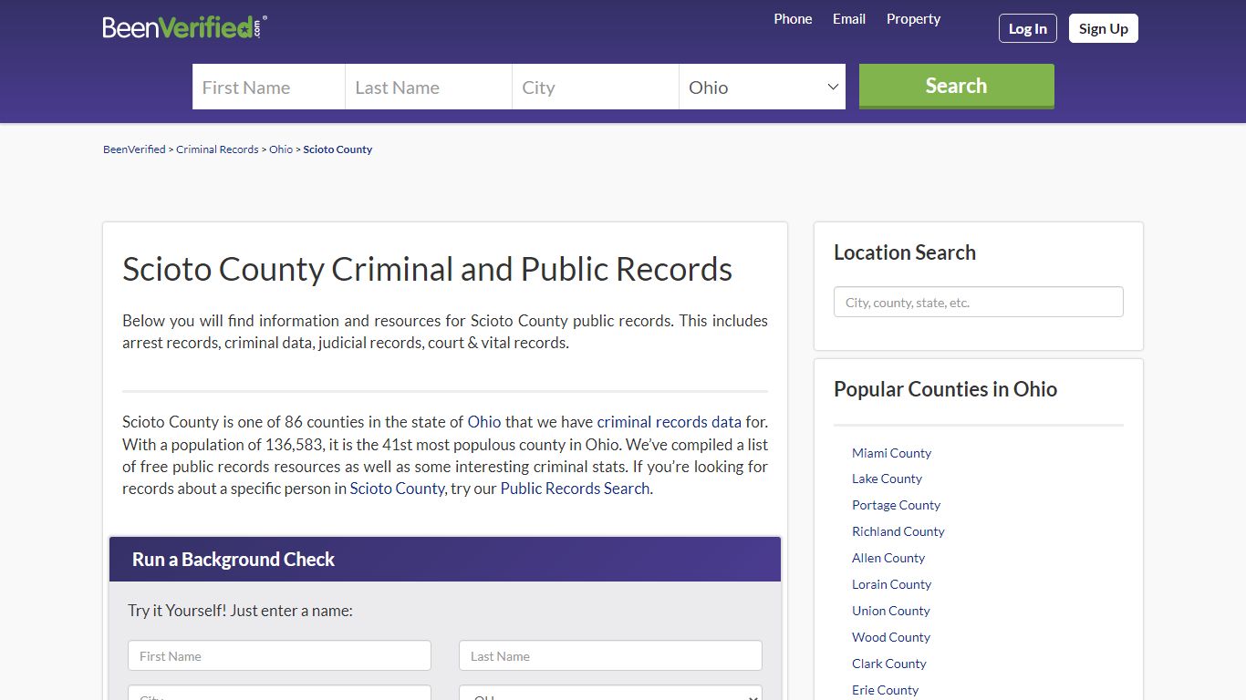 Scioto County Arrest Records in OH - Court & Criminal ...